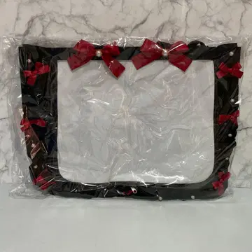 자카마트 이타백 이타백 프릴 디자인 블랙 레드 빨간색 블랙 A3