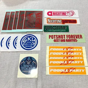 NICOTINE POTSHOT 밴딩 스티커