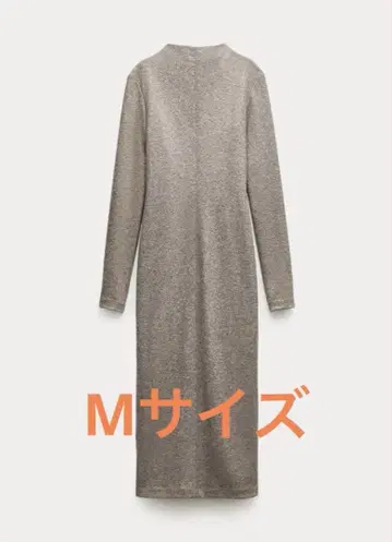 한 번 착용 ZARA 정가 15,990엔 울 블렌드 원피스 M 완판템