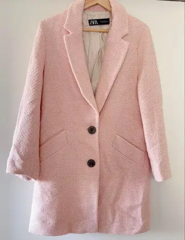 ZARA 핑크 테일러드 자켓 M 사이즈