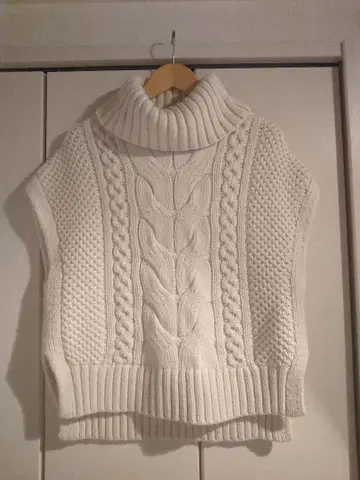 BANANA REPUBLIC 아이보리 니트 베스트 S