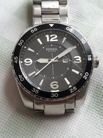 FOSSIL 아날로그 손목시계 블랙