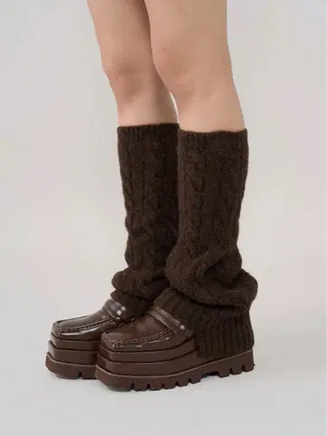 다리치 레그 워머 브라운