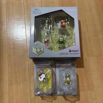 PIXAR 디즈니 100 플라티나 오너먼트 피규어 3체 세트