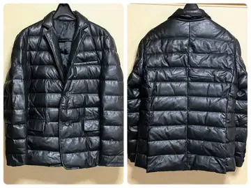 새상품급! 고급 양가죽! 가죽 다운 자켓 가죽 테일러드 자켓 L