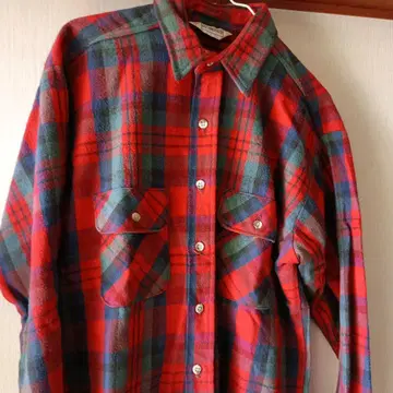 FIVE BROTHER 체크 무늬 플란넬 셔츠 16-L