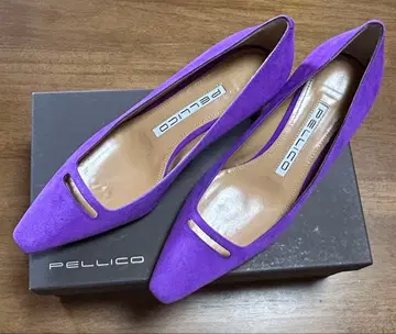 PELLICO 보라색 스웨이드 스틸레토 펌프스