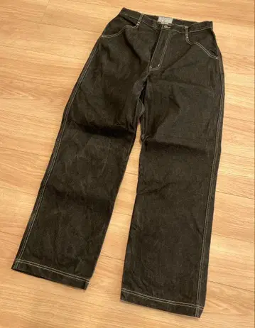 JOKER BRAND 조커 브랜드 블랙 데님 배기 팬츠 초와이드