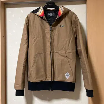 THE CRIMIE 클라이미 후드 자켓 멕시칸 패턴 베이지 브라운