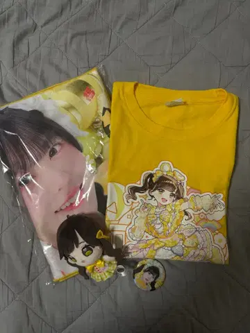 iLIFE! 후쿠마루 우사 최애 T셔츠 봉제 인형 페이스 타월 캔뱃지