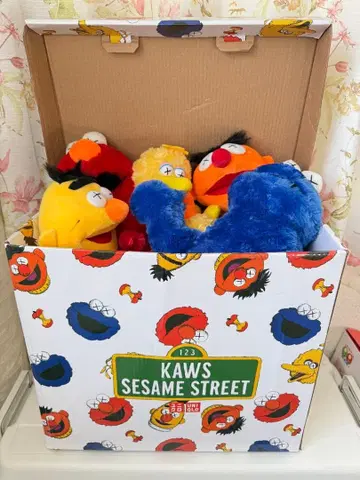 유니클로 KAWS 세서미 스트릿 봉제 인형 5체 세트