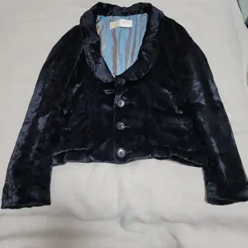 THEATRE PRODUCTS 벨벳 자켓 숄카라 블랙