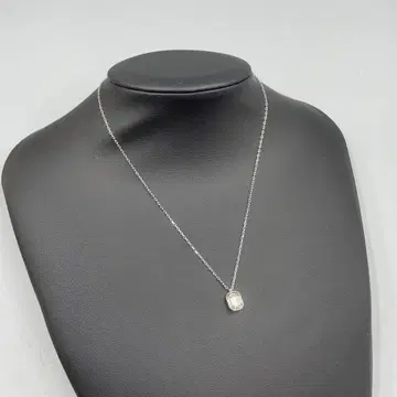 25 빈티지 스와로브스키 실버 직사각형 펜던트 목걸이