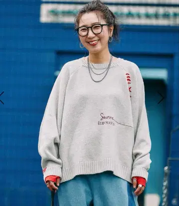 새상품 니코앤드 [be with M] Misayo 배색 풀오버