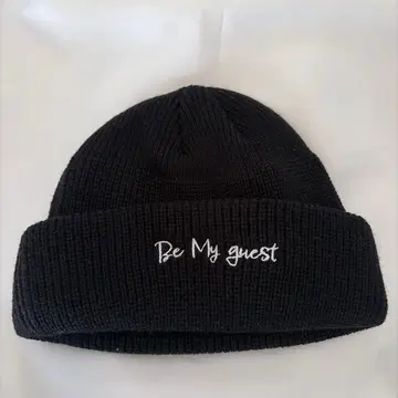 이와타 타카노리 Be My guest 니트 모자 블랙