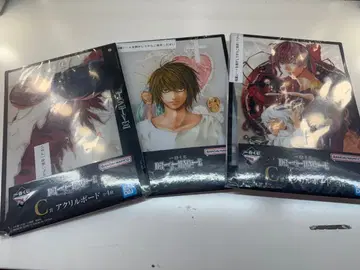 제일복권 데스노트 C상 아크릴 보드 야가미 라이토 L 3종 세트