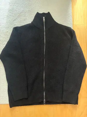 H&M 풀 집업 스웨터 블랙 미사용 새상품 L 사이즈