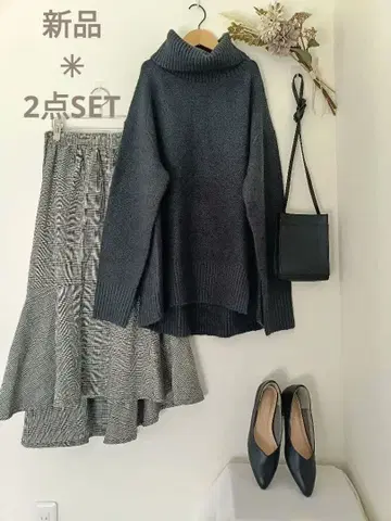 새상품 2점 코디 세트 프리 size 여성용 묶음 판매