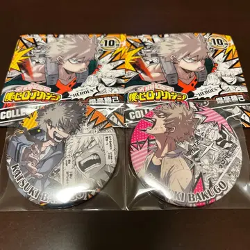 히로아카 컬렉션 캔뱃지 바쿠고 카츠키 2점 미사용