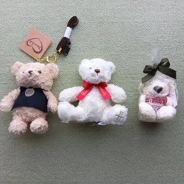 TULLY'S & Harrods 봉제 인형 세트