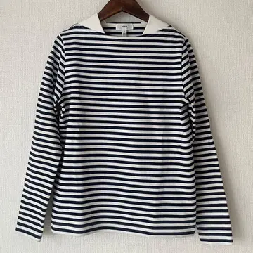 HYKE 티셔츠 스트라이프 긴팔T셔츠 사이즈 1