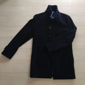 네이비 스텐카라 코트