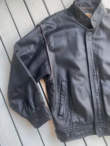 90s INTERMEZZO 더반 가죽 A-2 타입 플라이트 자켓