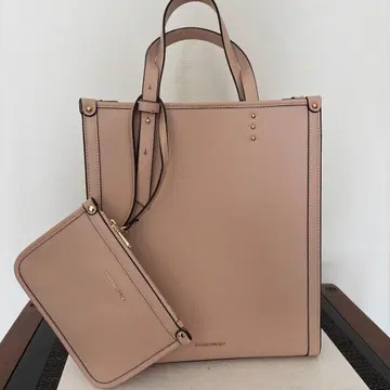 SAMANTHAVEGA 심플 세로형 A4 토트백 ( 핑크 )