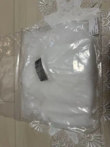 와타베 화이트 웨딩 베일 빗 포함