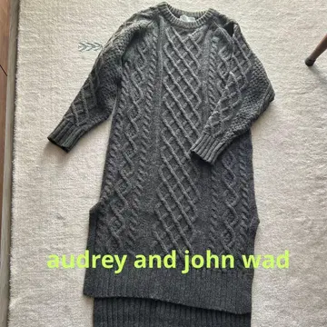 audrey and john wad 니트 원피스