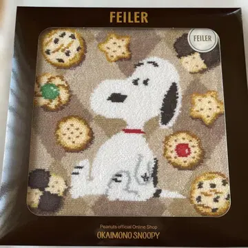 새상품 페이러 스누피 쿠키 손수건