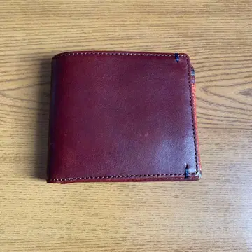 다크 브라운 가죽 접이식 지갑