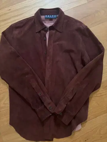 랄프 로렌 가죽 셔츠 자켓 L