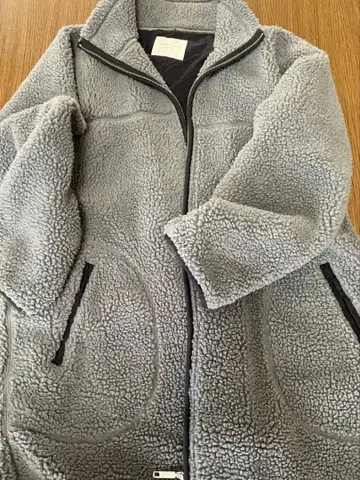 FREAK'S STORE 플리스 롱 자켓 그레이