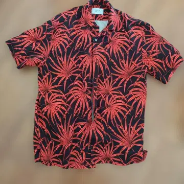 알로하 셔츠 반팔 M 사이즈 빨검 야자수