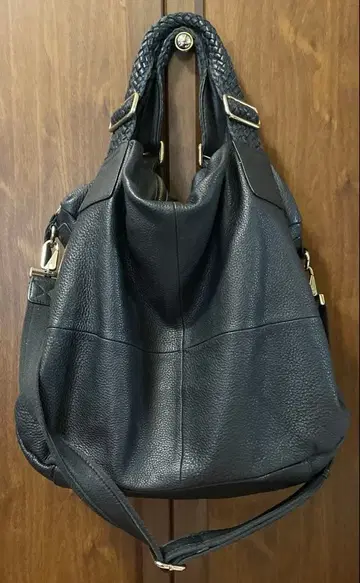 부드러운 가죽 블랙 레더 숄더백