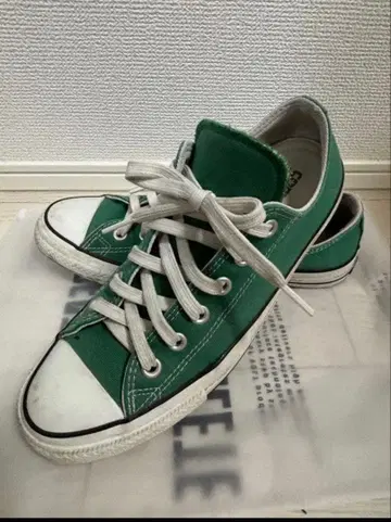 converse 척테일러 그린 스니커즈 로우컷