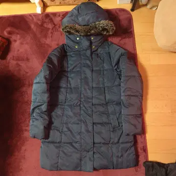 중고 허니 서클 로즈 충전솜 코트 네이비 컬러 L