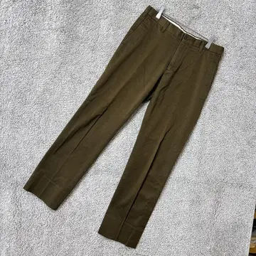 3151 뉴요커 치노 팬츠 S 카키 면 일본제 남성용 테이퍼드