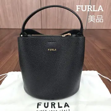 FURLA 블랙 가죽 숄더백 다나에 2way