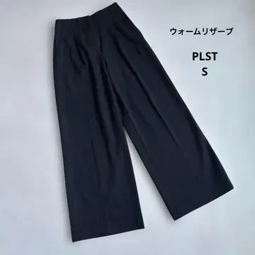 [ S ] PLST 웜 리저브 와이드 팬츠 블랙 인심 70cm