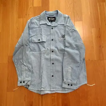 EXAMPLE 데님 셔츠 MFC STORE GOD BLESS YOU