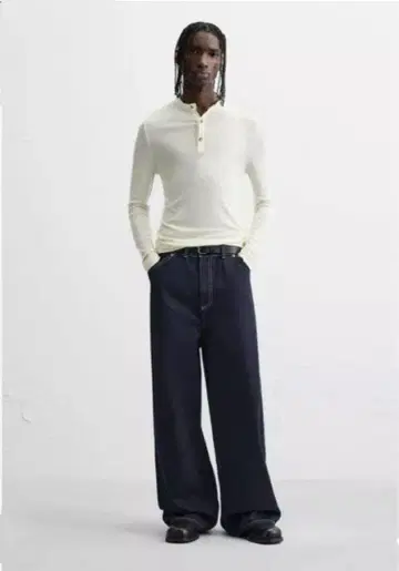 자라 와이드 레그 배기 데님 EUR42 완판템