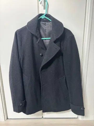 블랙 울 피코트