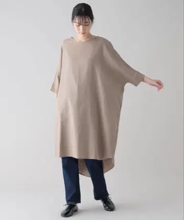 [ natural by clip ] 린넨 레이온 돌먼삭 원피스