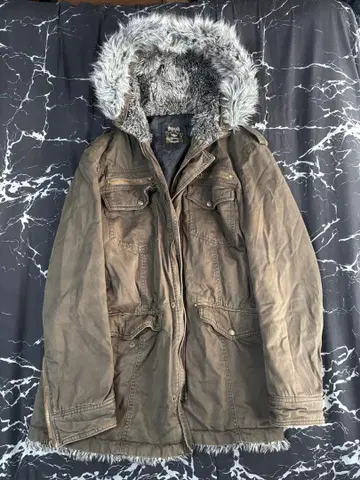 Spinalh 인조 모피 패딩 자켓 브라운 LL 사이즈