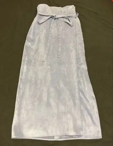 SHIPS 페이크 스웨이드 랩스커트