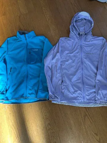 mont-bell 나일론 후드티 플리스 2개 세트