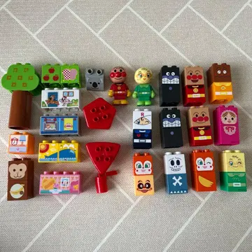 호빵맨 블록 피규어 세트