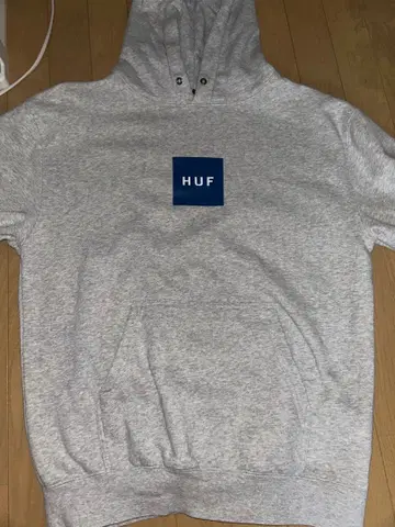 HUF 후드 부착 후드 맨투맨 그레이 M 사이즈